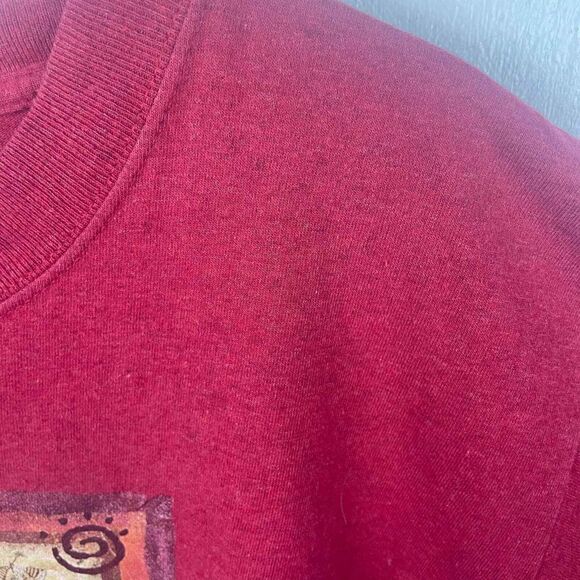 Vintage Eco Mountain Recycled Cotton Red Yellowstone Made in USA T Shirt Size L‎ - Picture 6 of 7